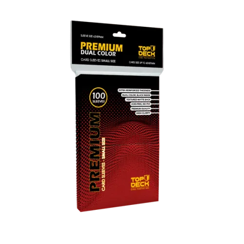 Protectores Premium | TOPDECK Small 62x89mm color Rojo 100 sleeves