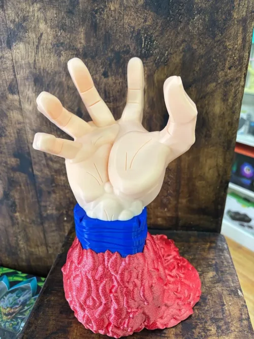 Soporte para Audifonos Impreso en 3D Mano de Goku SSJ4