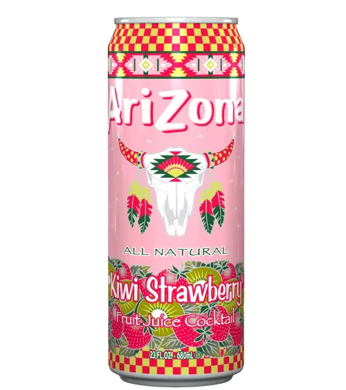 Jugo de Frutas Arizona Kiwi y Frutilla Lata 650 ml (Compra valida solo en tienda fisica)