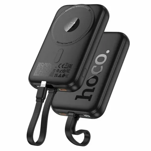 Bateria Externa Powerbank Magnetico Hoco Q35 Portable PD20W Cable 10000mAh Negro