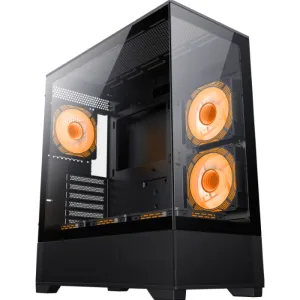 Pc Gamer Armado Vista MB Gamemax, Ryzen 5 5500, Nvidia Geforce RTX 3050 6Gb, Memoria Ram 16Gb DDR4 3200Mhz, SSD M.2 512GB, Placa Madre Gigabyte A520M K V2