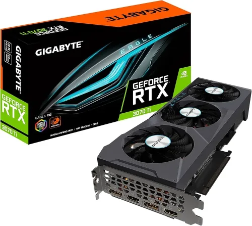 Tarjeta Grafica RTX 3070 TI sistema de refrigeración WINDFORCE 3X, 8 GB de memoria GDDR6X de 256 bits