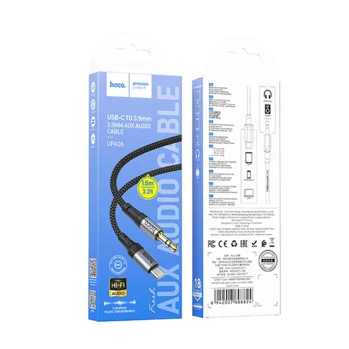 Cable Audio Hoco UPA26 USB Tipo C a 3.5mm Hi-Fi Audio
