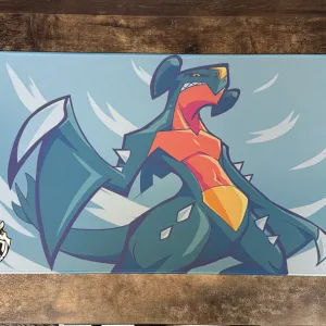 Playmat - Mousepad 35X60Cm Pokemon Diseño Garchomp