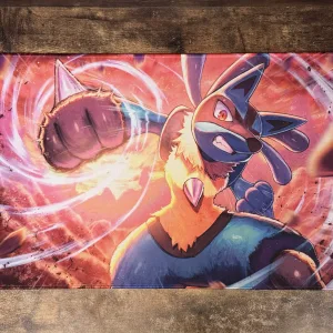 Playmat - Mousepad 35X60Cm Pokemon Diseño Lucario