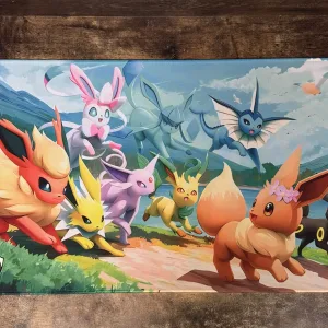 Playmat - Mousepad 35X60Cm Pokemon Diseño Eevee Evoluciones