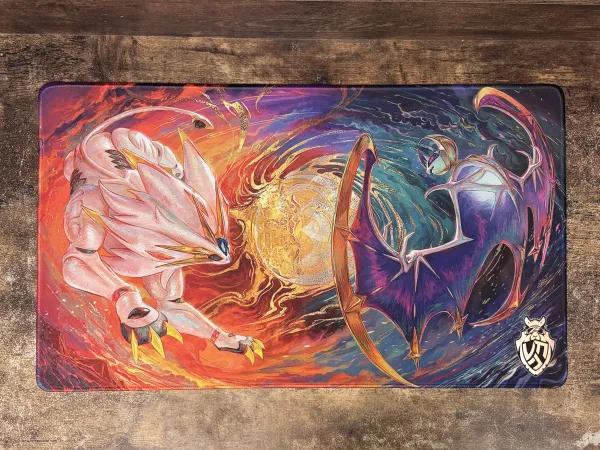 Playmat - Mousepad 35X60Cm Pokemon Diseño Solgaleo y Lunala