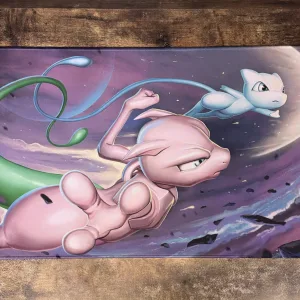 Playmat - Mousepad 35X60Cm Pokemon Diseño Mewtwo y Mew