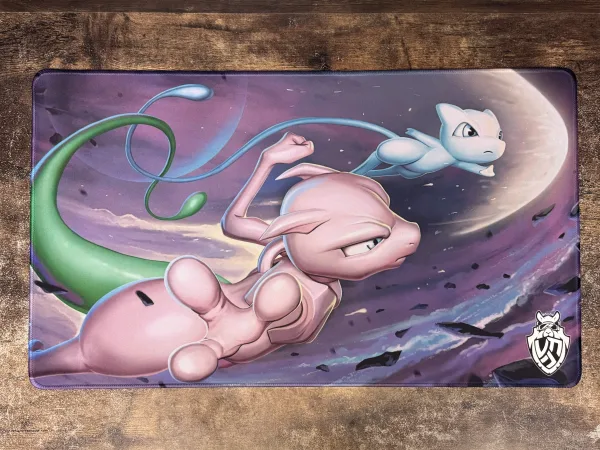 Playmat - Mousepad 35X60Cm Pokemon Diseño Mewtwo y Mew