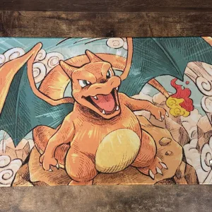 Playmat - Mousepad 35X60Cm Pokemon Diseño Charizard