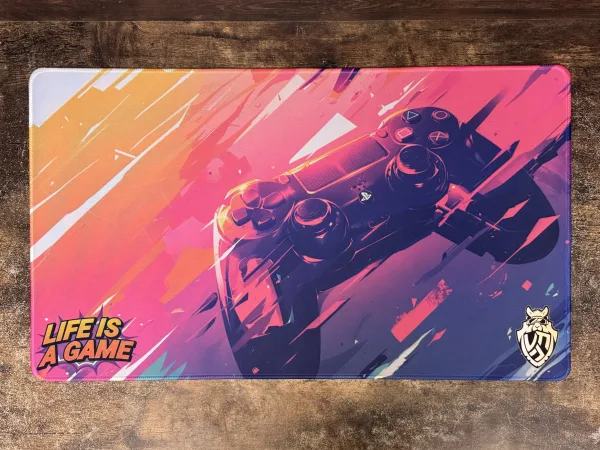 Playmat - Mousepad 35X60Cm Diseño Joystick VyT Life is a Game