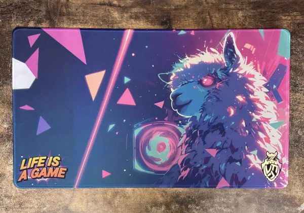 Playmat - Mousepad 35X60Cm Diseño Llama VyT Life is a Game