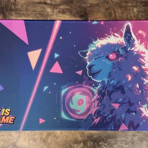Playmat - Mousepad 35X60Cm Diseño Llama VyT Life is a Game
