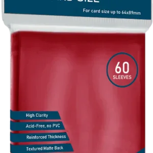Protectores Cartas Esenciales TCG | TOPDECK Standard 66x91mm color Rojo