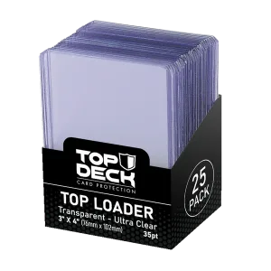 Protectores para Cartas TCG Transparente Top Loader | TOPDECK standard 76x102mm