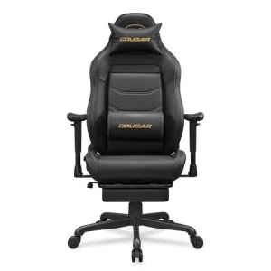 Silla Gamer Cougar Explorer Neo Gold, Reclinación 155°, Hasta 120kg, Reposapies Retráctil