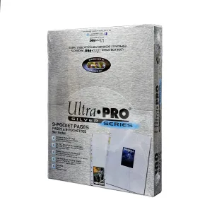 Ultra Pro Silver para Cartas TCG  9 páginas de bolsillo serie Silver para tarjetas tamaño estándar X100