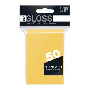 Funda Protectora Gloss Carta Pro Tamaño Standar para 50 Cartas 66x91 Amarillo