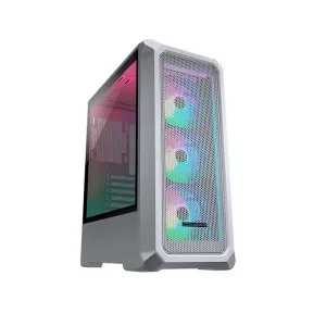 Gabinete Gamer Cougar Archon 2 Mesh RGB White - Mid Tower, 3x ARGB, Vidrio Templado, ATX/mATX