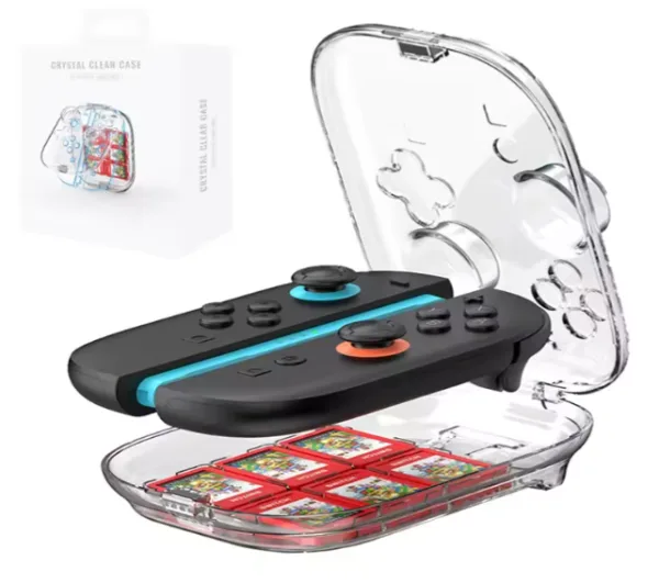 Estuche de almacenamiento transparente para Switch 2 Joy-cons y Tarjetas de juego - Imagen 2