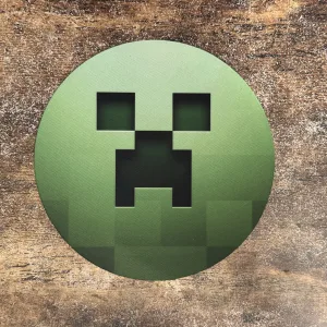 Mousepad Redondo 20CM de Diametro diseño Creeper