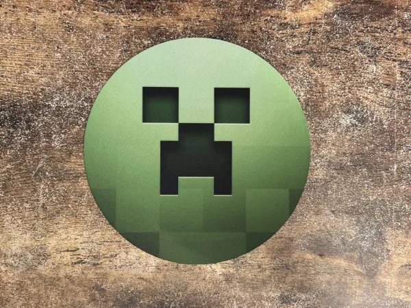 Mousepad Redondo 20CM de Diametro diseño Creeper