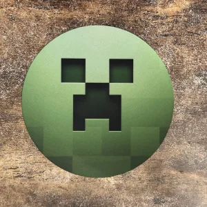Mousepad Redondo 20CM de Diametro diseño Creeper Minecraft