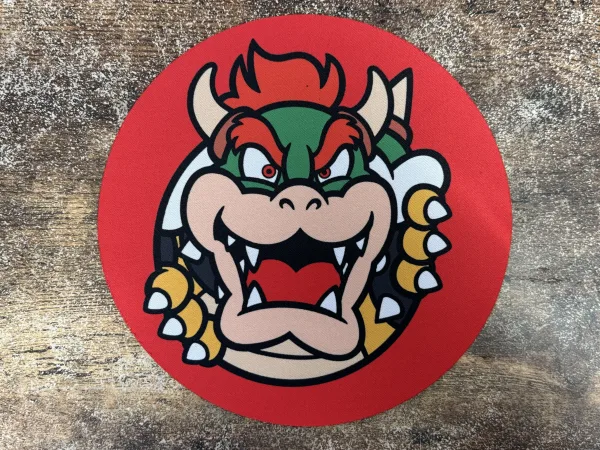 Mousepad Redondo 20CM de Diametro diseño Bowser