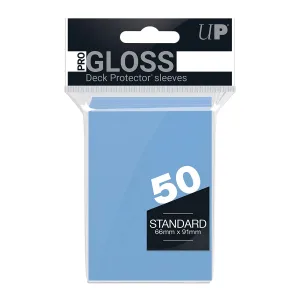 Funda Protectora Gloss Carta Pro Tamaño Standar para 50 Cartas 66x91 Celeste