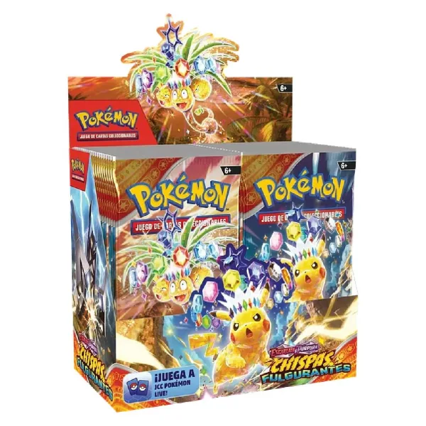 Cartas Pokemon TCG Escarlata y Purpura Chispas Fulgurantes Booster Box Español
