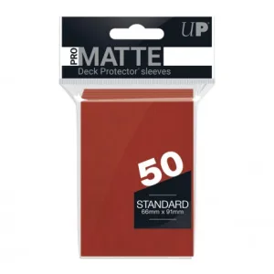 Sobre Protector Pro Matte para 50 Cartas 66x91 Color Rojo