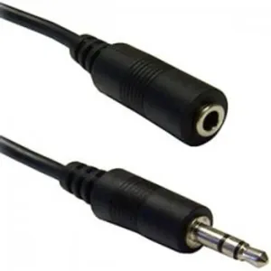 Cable de audio 3,5m Macho a 3,5mm Hembra m-h Extensión 1.5Mts