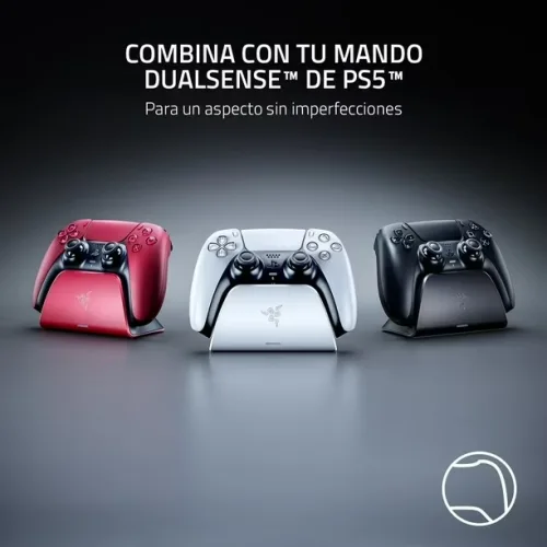Base Carga Para Joystick Ps5 Razer Quick Charging Stand Red - Imagen 2