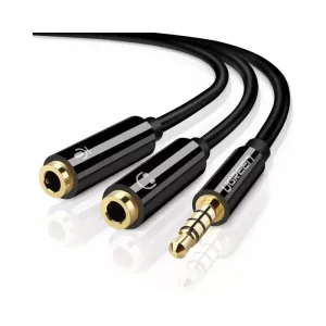 Cable de Audio de TRS macho a TRS Doble Hembra Ugreen