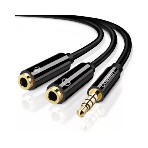 Cable de Audio de TRS macho a TRS Doble Hembra Ugreen