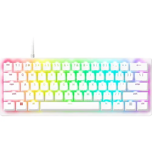 Teclado Gamer Hunstman V3 Pro Mini White Edition Ingles