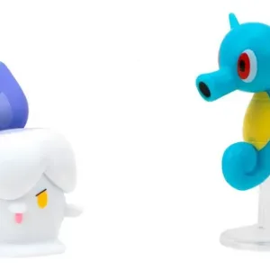 Figura De Batalla Horsea + Litwick  Pokemon Battle Ready