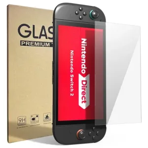 Mica de Vidrio Premium Templado protectora de pantalla para Nintendo Switch 2