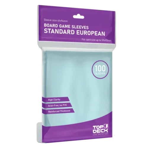 Protectores Juego de Mesa | TOPDECK Standard European 59x92mm