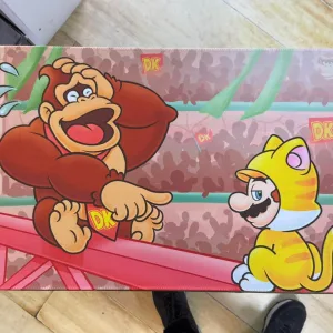 Playmat - Mousepad 35X60Cm Diseño Super Mario VS Donkey Kong