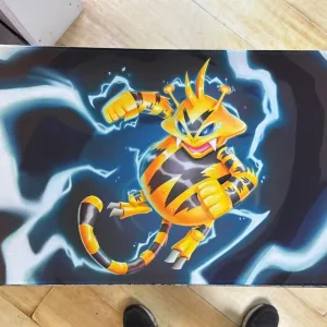 Playmat - Mousepad 35X60Cm Diseño Pokemon tipo Electrico