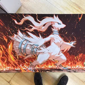Playmat - Mousepad 35X60Cm Diseño Pokemon Reshiram