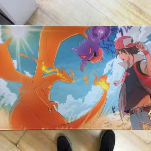 Playmat - Mousepad 35X60Cm Diseño Pokemon Charizard y Gengar