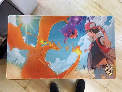 Playmat - Mousepad 35X60Cm Diseño Pokemon Charizard y Gengar