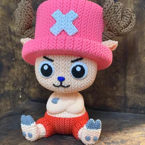 Figura Impresa en 3D de Chopper One Piece Diseño Tejido