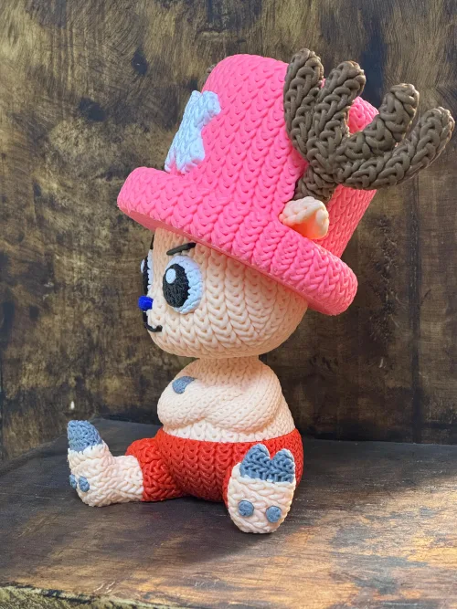 Figura Impresa en 3D de Chopper One Piece Diseño Tejido - Imagen 2