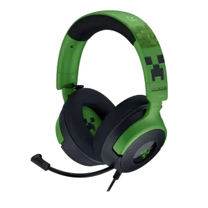 Audifono Gamer Razer Kraken V4 x Minecraft Usb Verde