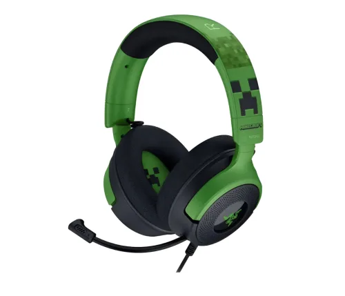 Audifono Gamer Razer Kraken V4 x Minecraft Usb Verde