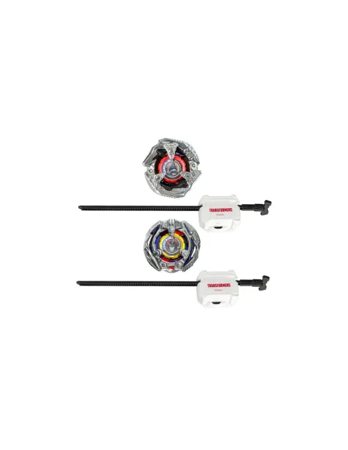 Trompo Beyblade X Transformers Optimus Primal 3-60F y Starscream 3-80N