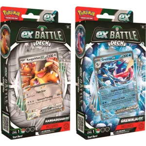 Mazo de Cartas Pokemon TCG EX Battle Deck Kangaskhan/Greninja Ingles